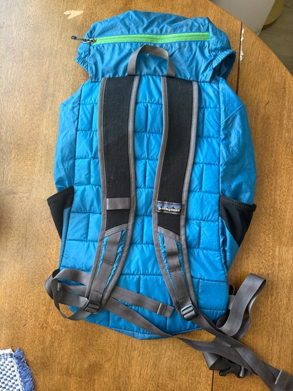 Patagonia Blue Lightweight Compact/Compressible Daypack Backpack